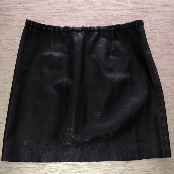 STOULS Paris mini leather skirt Size M - Picture 4 of 14